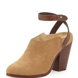 Rag & Bone
Kenny Nubuck Ankle-Strap Slide, Camel